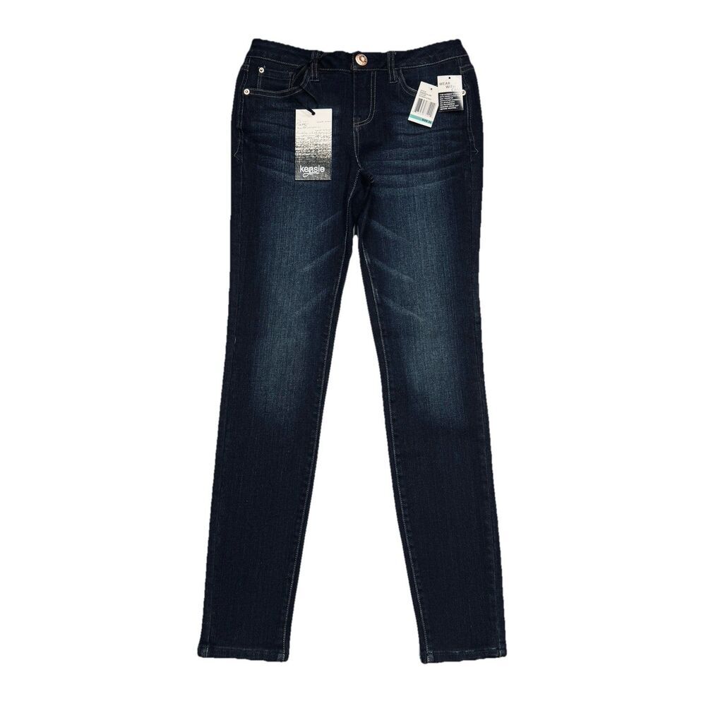 Kensie Jeans You Look Pretty Skinny 25 (26x28) Blue Denim Stretch Womens NWT